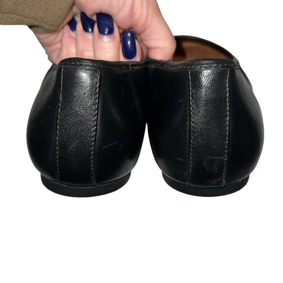 VIONIC Orinda Skimmers Black Leather Ballet Flats Slip On Shoes Woman's 8.5 - Picture 4 of 10